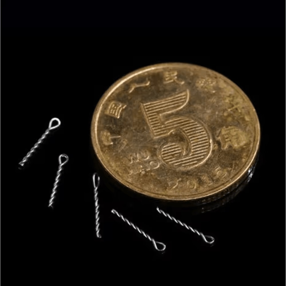 50pcs Carp Fishing Bait Spike Set Boilies Pin Hair Rig Hook Connector Kit 2