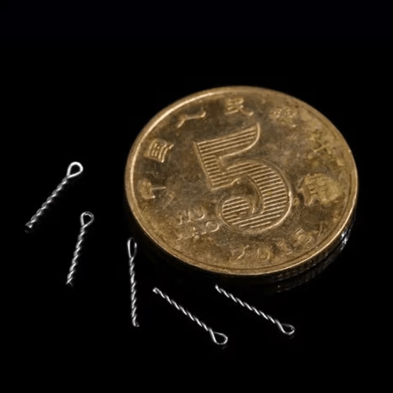 50pcs Carp Fishing Bait Spike Set Boilies Pin Hair Rig Hook Connector Kit 2