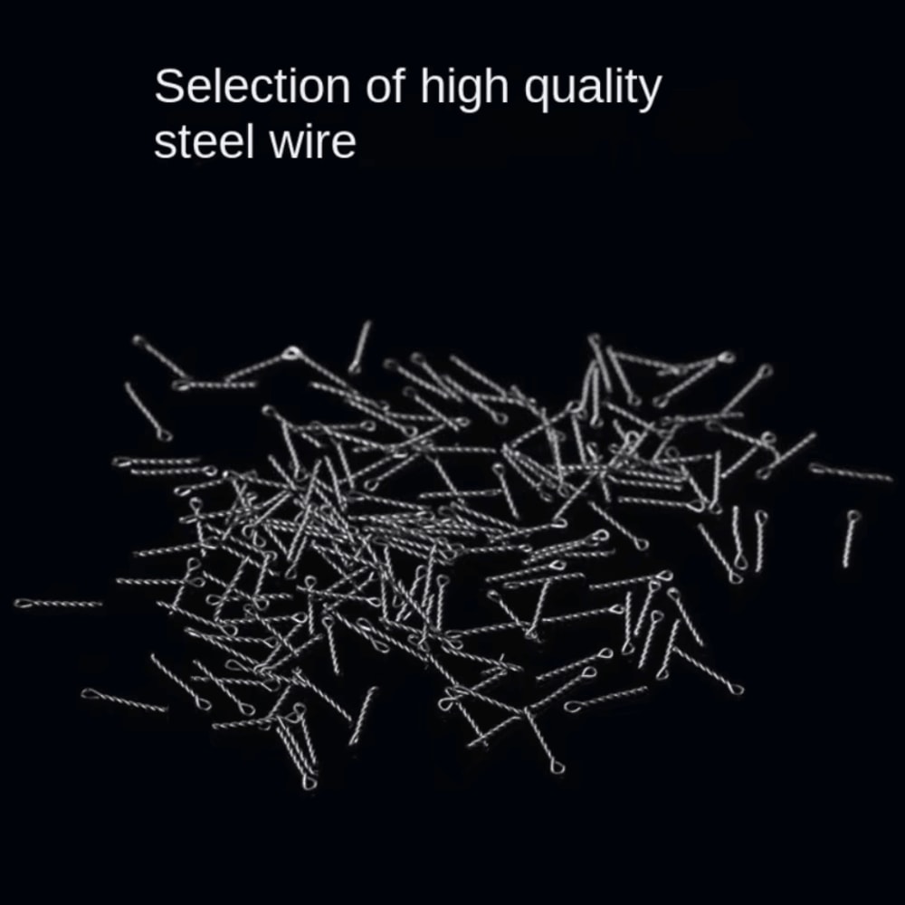 50pcs Carp Fishing Bait Spike Set Boilies Pin Hair Rig Hook Connector Kit 3