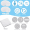 Soft Absorbent GTube Pads Holder Set Reusable Feeding Tube Covers 5 Pack 2