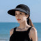 Foldable Wide Brim Ponytail Sun Hat UV Protection Detachable OpenTop Summer Cap 1