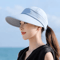 Foldable Wide Brim Ponytail Sun Hat UV Protection Detachable OpenTop Summer Cap 5