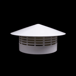 pvc roof air vent grille cover – round weatherproof exhaust cap (75–200mm)