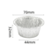 50PCS NonStick Foil Cupcake Liners Disposable Muffin Baking Cups For Easy MessFree Baking 2