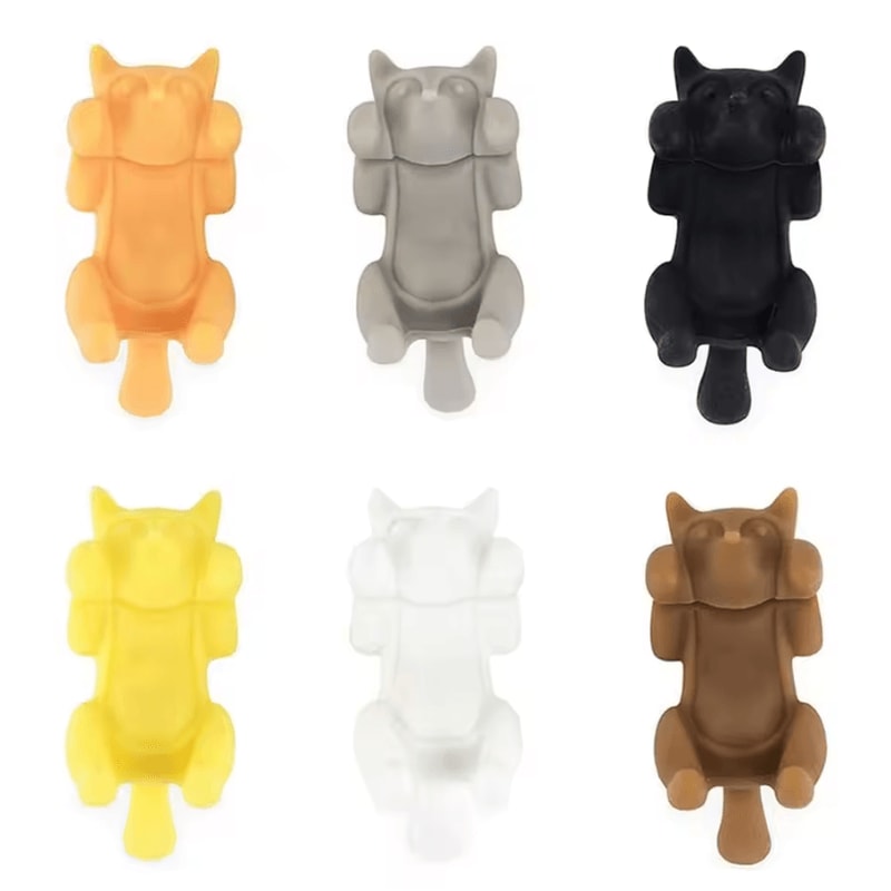 Creative Drink Markers Set Fun Silicone Wine Glass Charms For Parties Cocktails 6