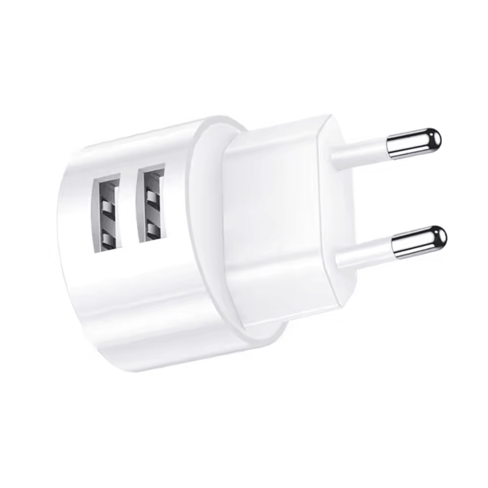 Mini Dual USB Wall Charger 5V 21A Compact Fast Charging Travel Adapter 3