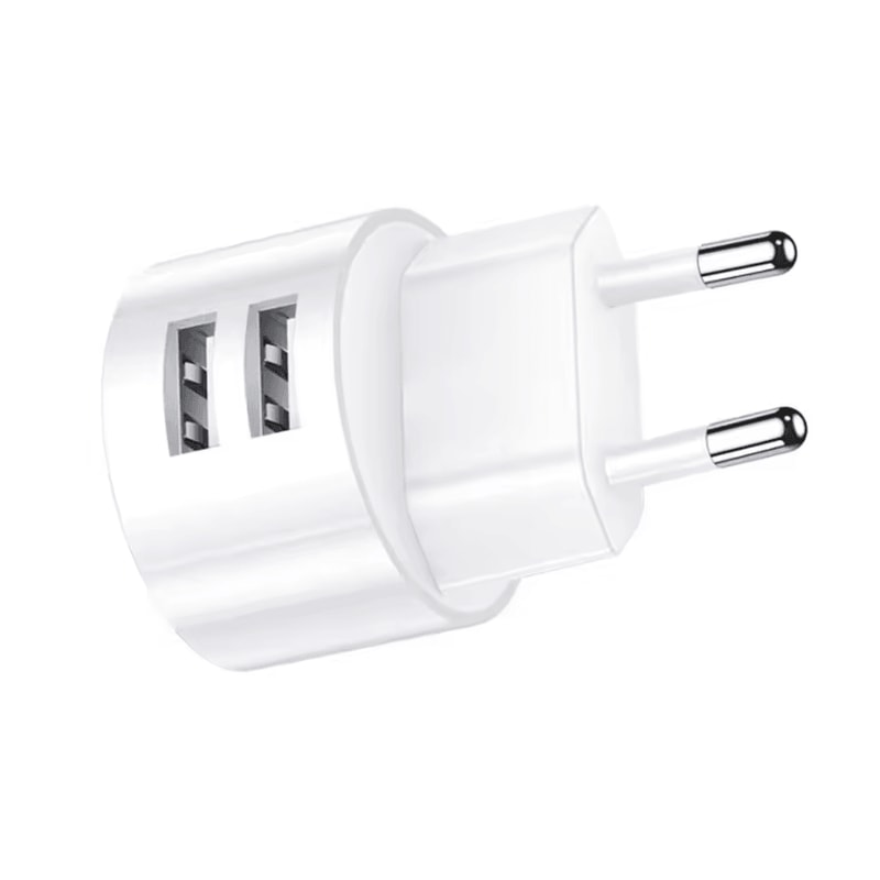 Mini Dual USB Wall Charger 5V 21A Compact Fast Charging Travel Adapter 3
