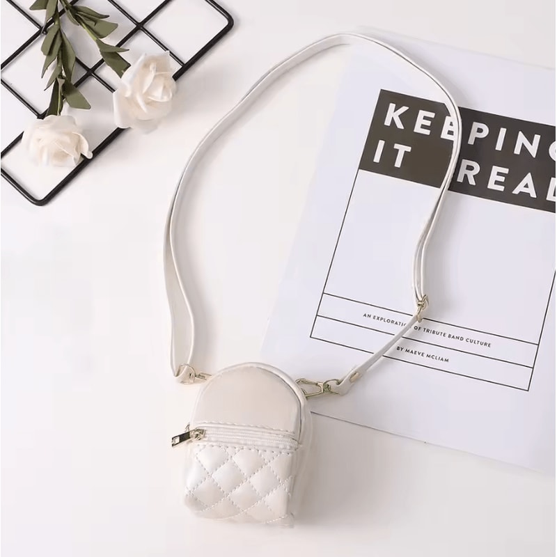 Mini PU Leather Crossbody Coin Purse Lightweight Makeup Everyday Essentials Bag 8