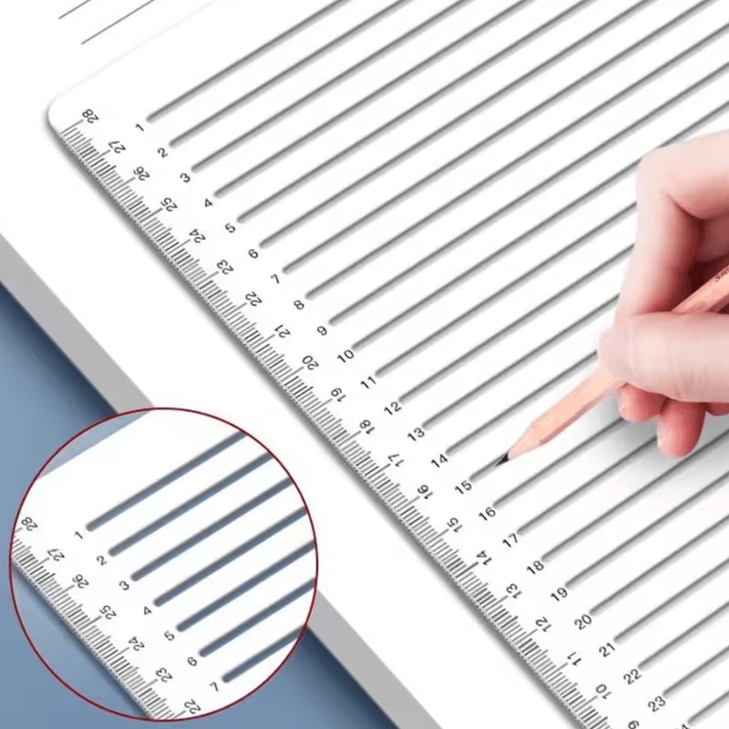 Transparent Calligraphy Stencil Ruler Straight Line Writing Guide For Neat Handwriting 1