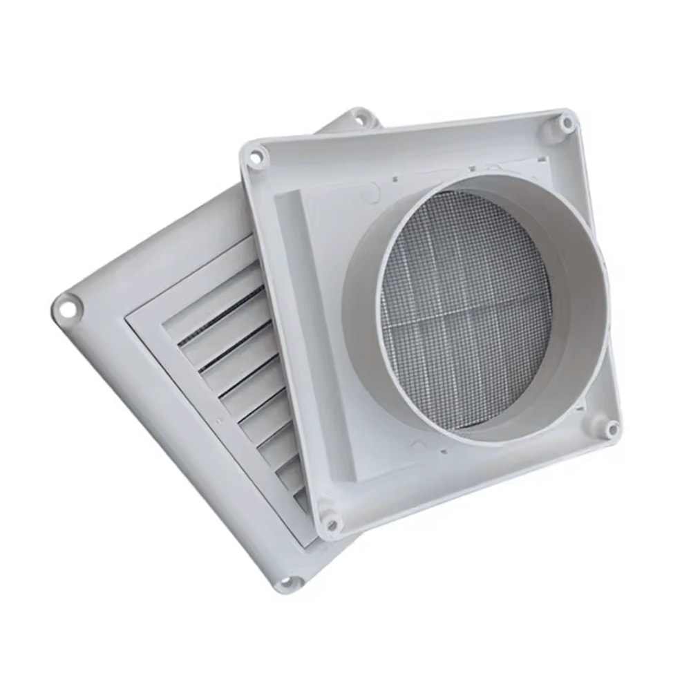 Air Vent Grille Cover With Flaps Durable Wall Ventilation Outlet For Efficient Airflow 1