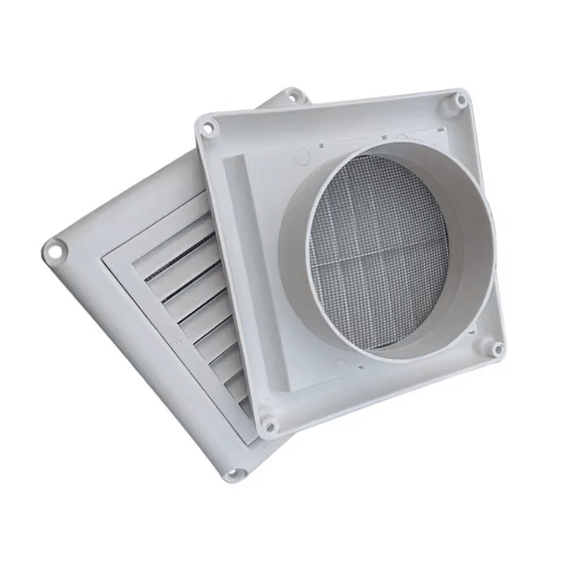 Air Vent Grille Cover With Flaps Durable Wall Ventilation Outlet For Efficient Airflow 1