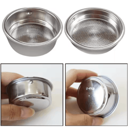 51mm stainless steel pressurized espresso filter basket – rich crema coffee upgrade