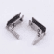 2PCS Zinc Alloy Glass Door Hinges NoDrill Frameless Cabinet Clamp Set 1