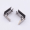 2PCS Zinc Alloy Glass Door Hinges NoDrill Frameless Cabinet Clamp Set 1