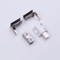 2PCS Zinc Alloy Glass Door Hinges NoDrill Frameless Cabinet Clamp Set 3