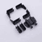2PCS Zinc Alloy Glass Door Hinges NoDrill Frameless Cabinet Clamp Set 6