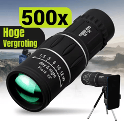16x52 high power monocular telescope – dual focus hd zoom long-range spyglass
