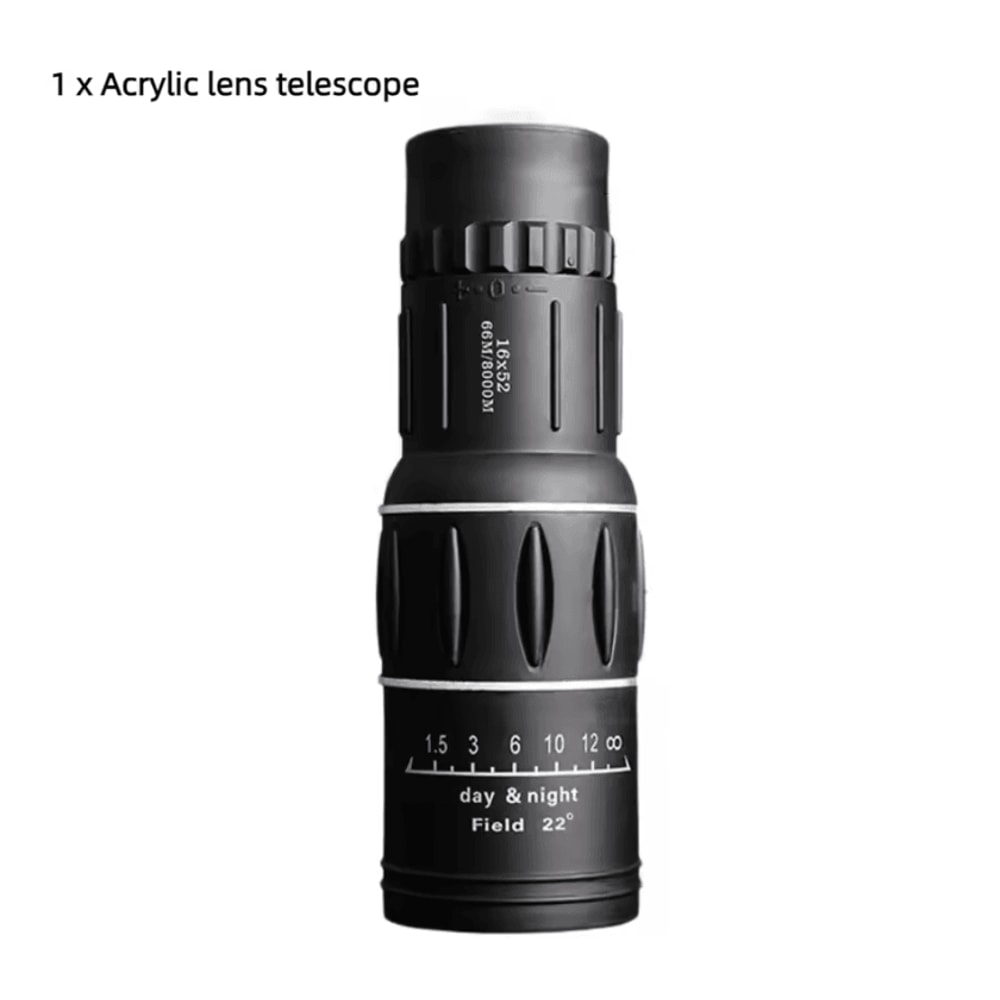 16x52 High Power Monocular Telescope Dual Focus HD Zoom LongRange Spyglass 2