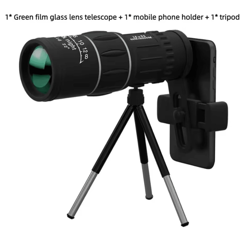 16x52 High Power Monocular Telescope Dual Focus HD Zoom LongRange Spyglass 4