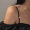 Shiny Rhinestone Bra Straps Adjustable AntiSlip Metal Lingerie Accessory 2