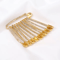 LuxeSpark Gold Rhinestone Safety Pin Brooch Set Elegant Sweater Shawl Clip Accessories 3