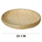 EcoWeave Handmade Bamboo Tray Basket Natural Wicker Bread Serving Basket 4