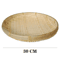EcoWeave Handmade Bamboo Tray Basket Natural Wicker Bread Serving Basket 6