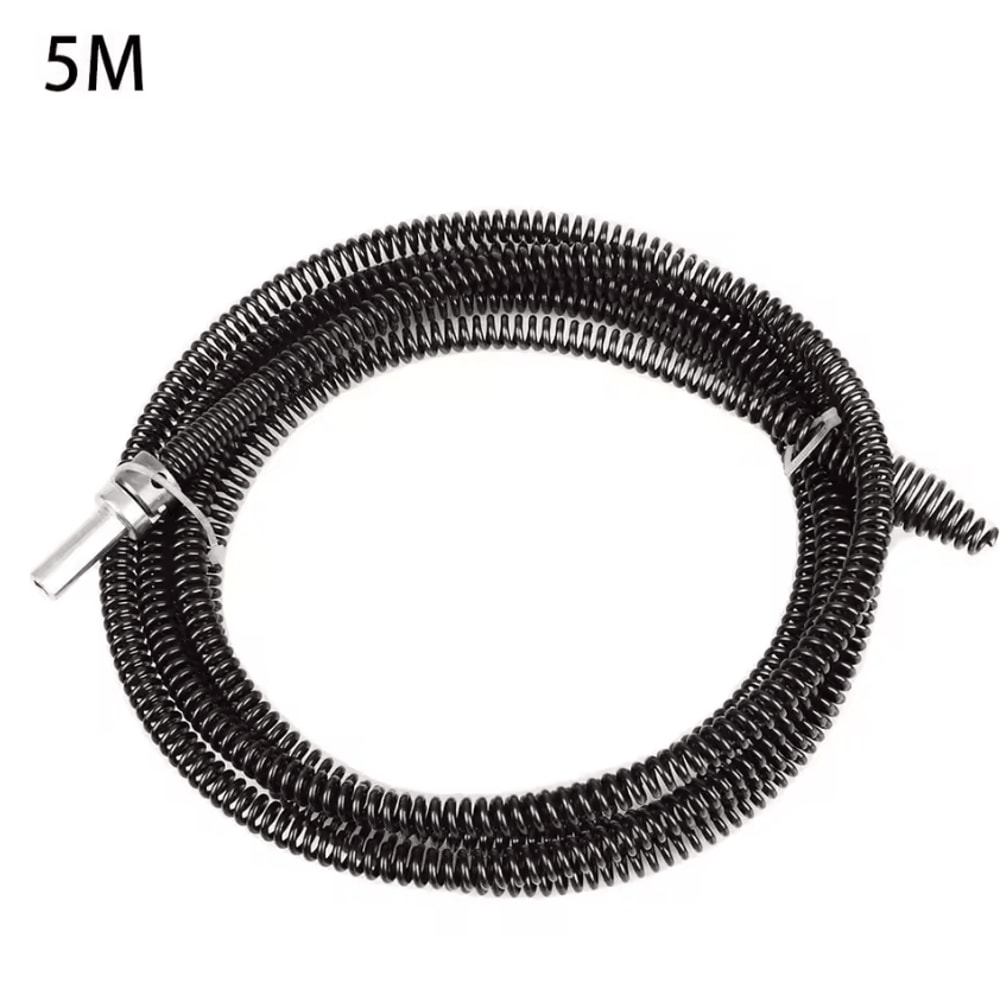 PowerDrain DrillAssist Pipe Cleaner Flexible Spring Drain Unclogging Tool 4
