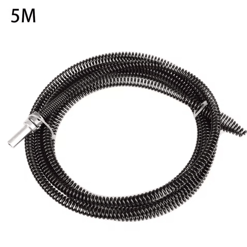 PowerDrain DrillAssist Pipe Cleaner Flexible Spring Drain Unclogging Tool 4