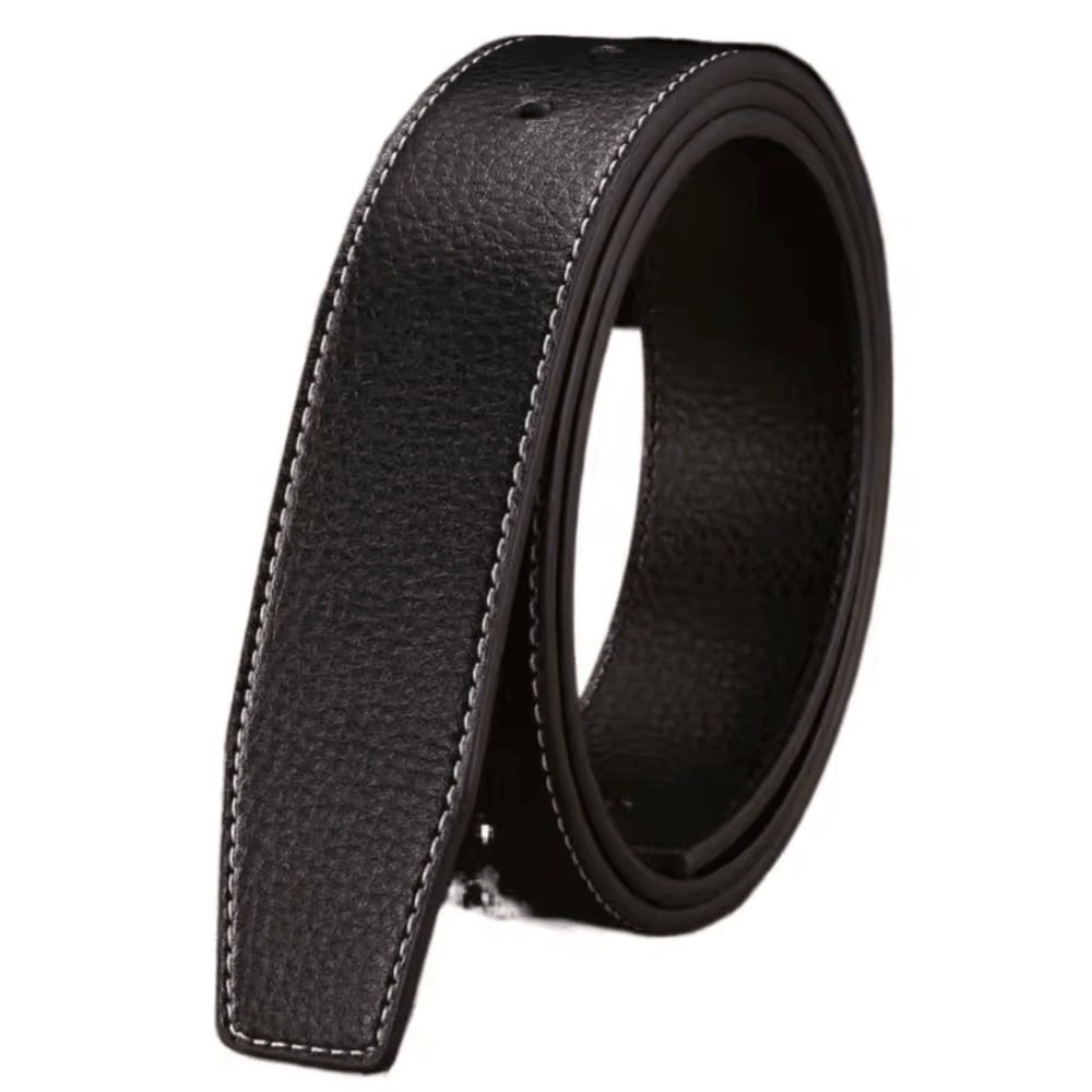 FlexStyle Genuine Leather Belt Strap No Buckle 37cm Replacement Waistband 1