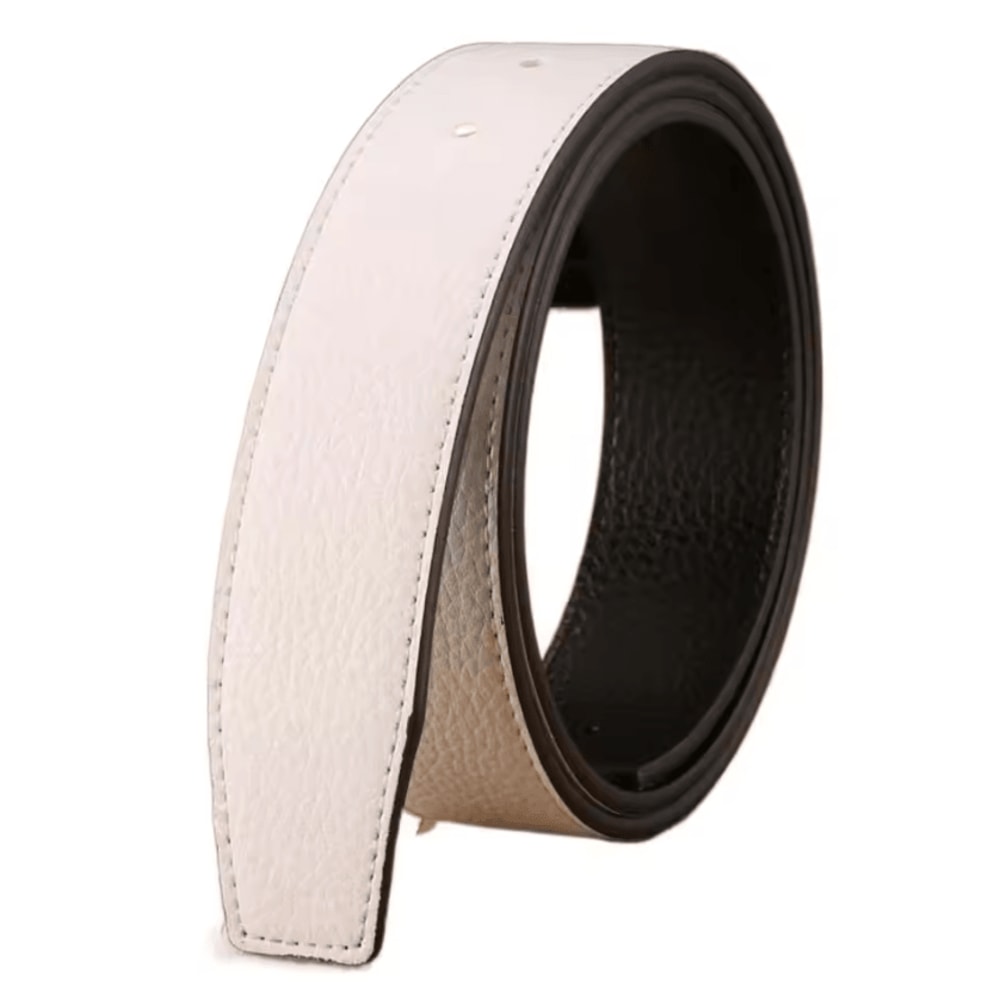 FlexStyle Genuine Leather Belt Strap No Buckle 37cm Replacement Waistband 2