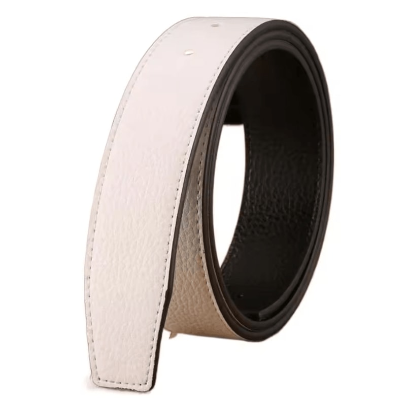 FlexStyle Genuine Leather Belt Strap No Buckle 37cm Replacement Waistband 2