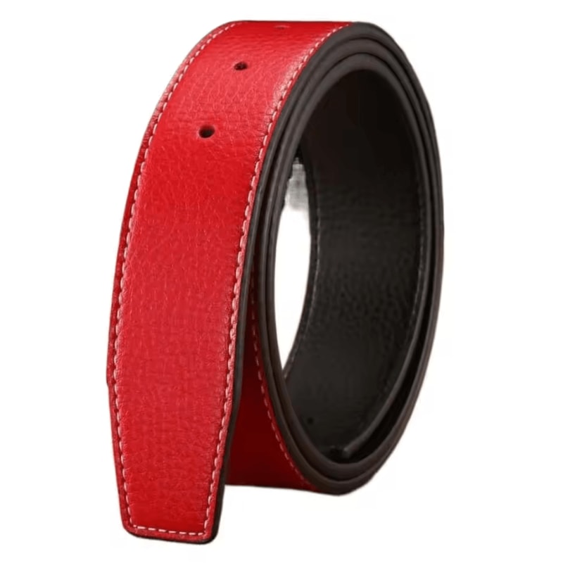 FlexStyle Genuine Leather Belt Strap No Buckle 37cm Replacement Waistband 3