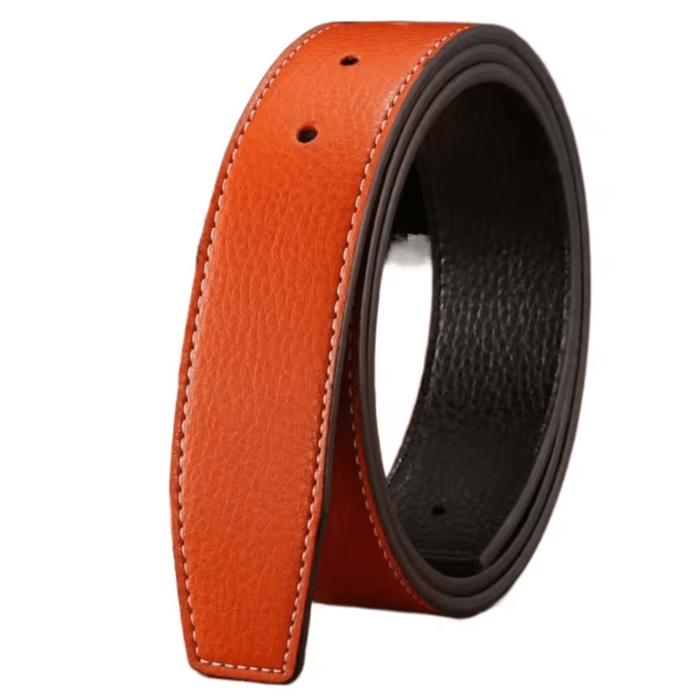 FlexStyle Genuine Leather Belt Strap No Buckle 37cm Replacement Waistband 4