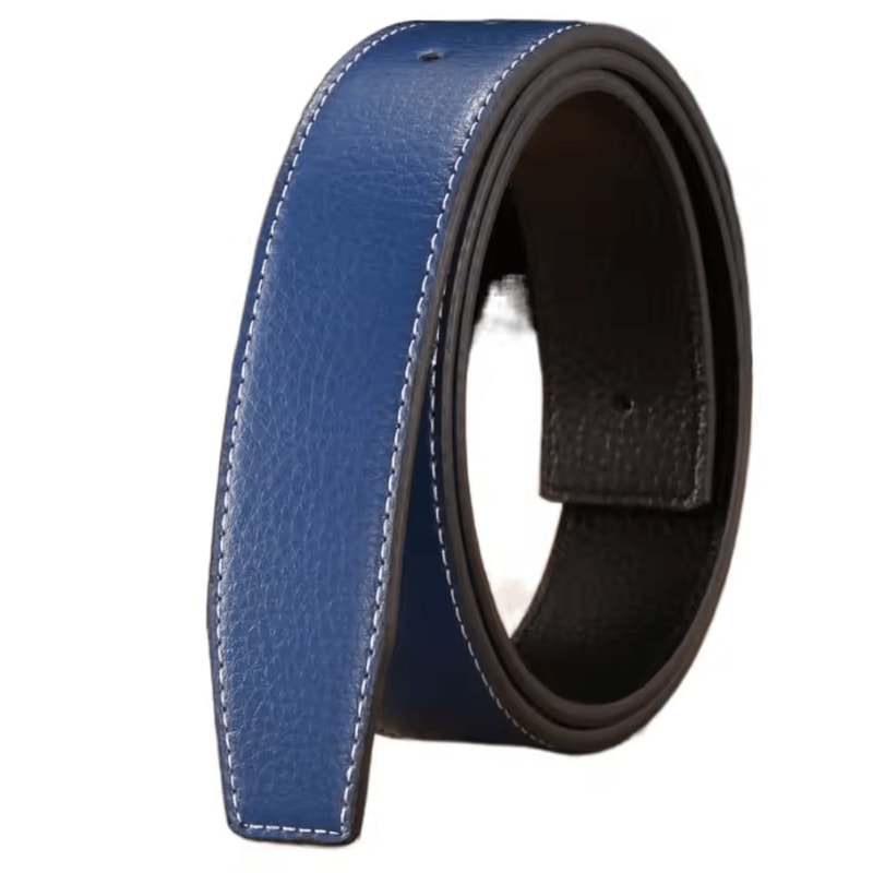 FlexStyle Genuine Leather Belt Strap No Buckle 37cm Replacement Waistband 5