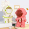 AstroSip Mini Water Dispenser Bottle Cute Astronaut Kids Straw Cup With Press System 0