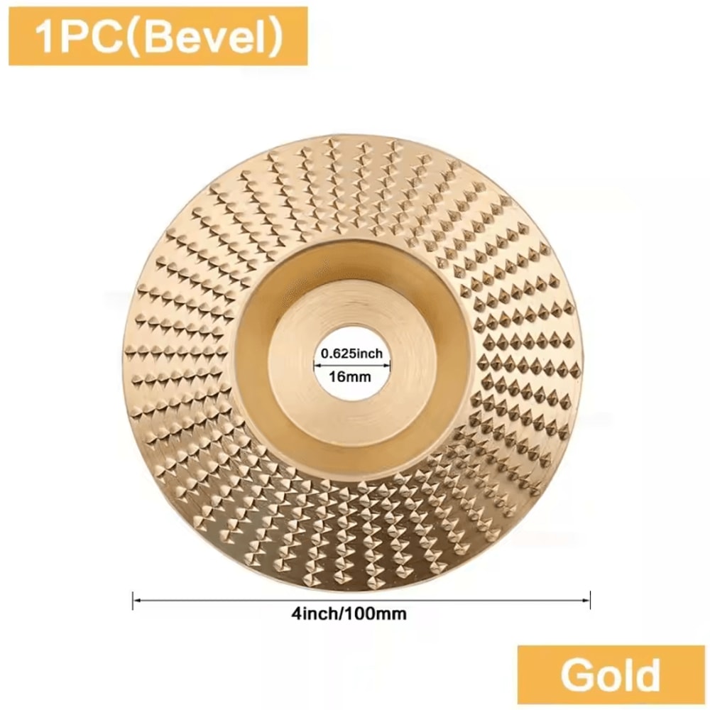 TurboCarve Wood Grinding Wheel Set Angle Grinder Disc For Carving Shaping Sanding 2