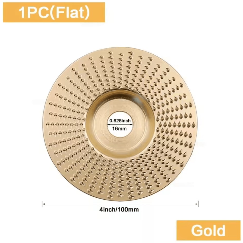 TurboCarve Wood Grinding Wheel Set Angle Grinder Disc For Carving Shaping Sanding 4