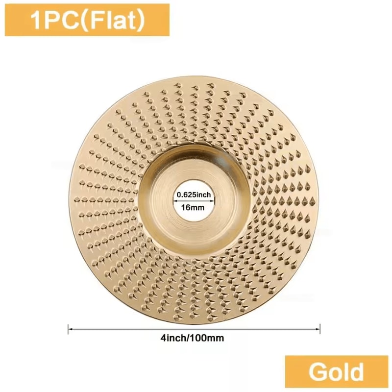 TurboCarve Wood Grinding Wheel Set Angle Grinder Disc For Carving Shaping Sanding 4