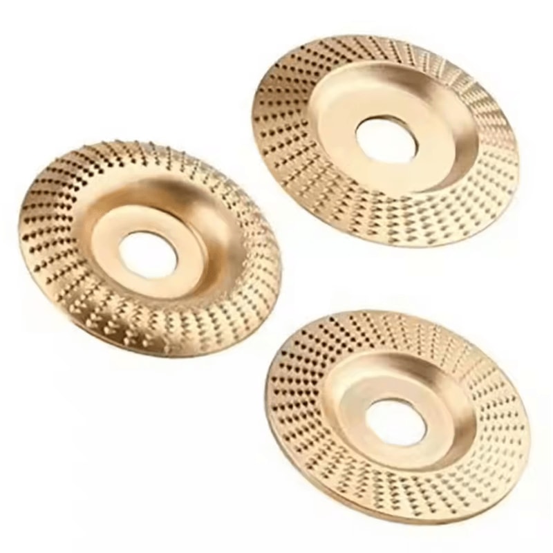 TurboCarve Wood Grinding Wheel Set Angle Grinder Disc For Carving Shaping Sanding 5