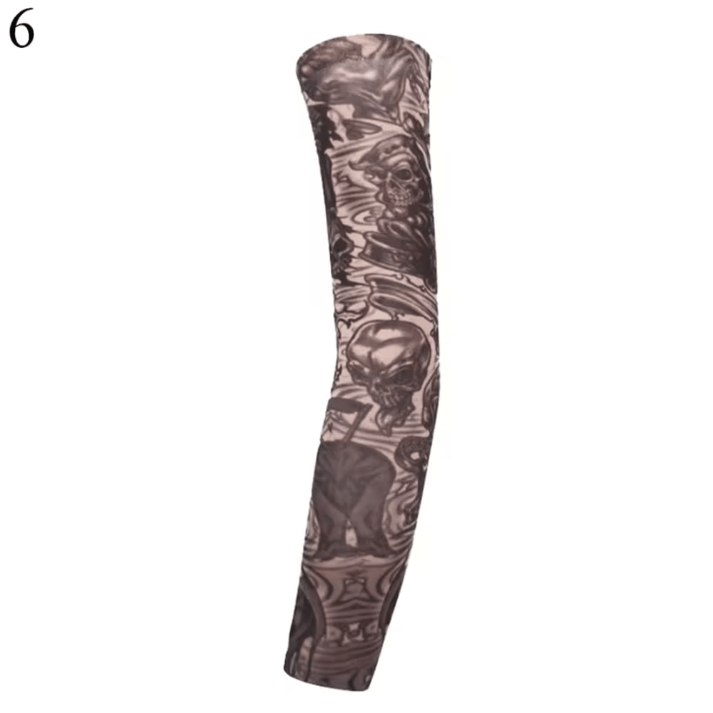 FloraShield UV Tattoo Arm Sleeves Seamless Sunscreen Cooling Arm Covers 6