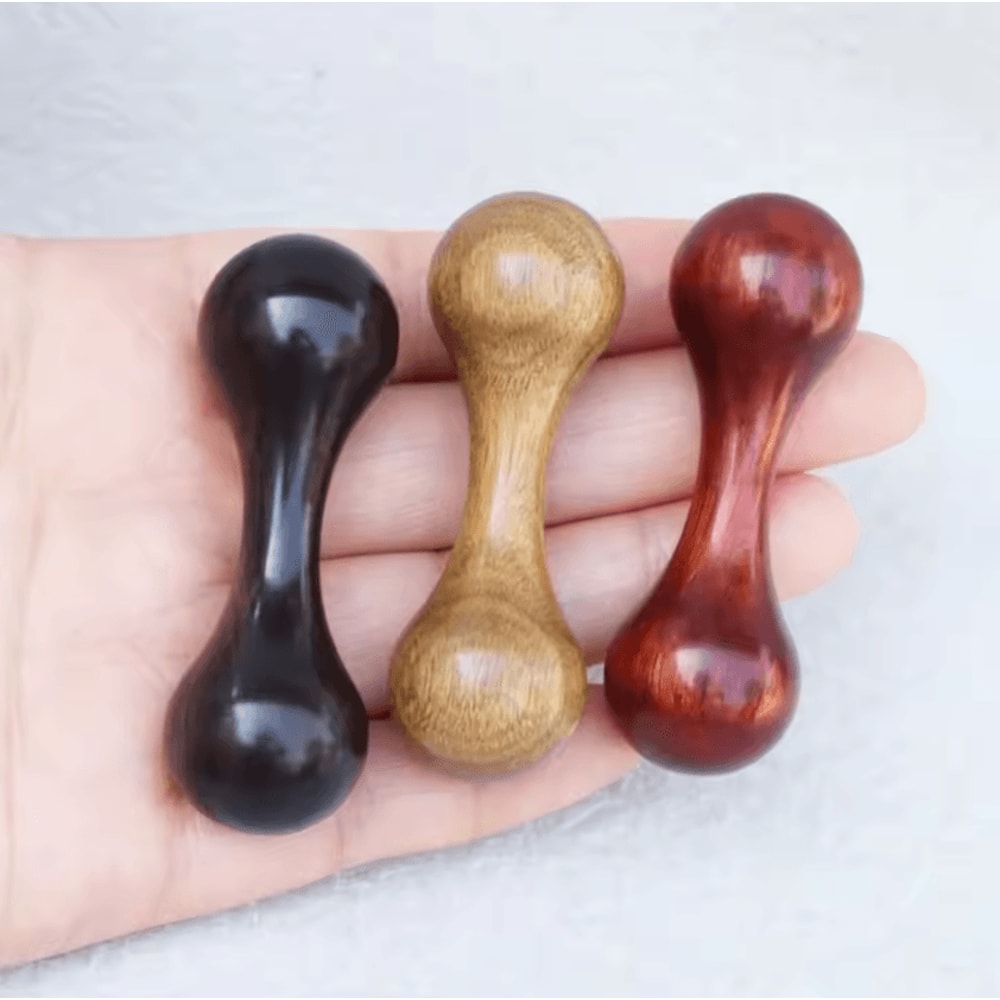 ZenSpin Wooden Finger Gyro Toy Rosewood Ebony Stress Relief Knuckle Spinner 0