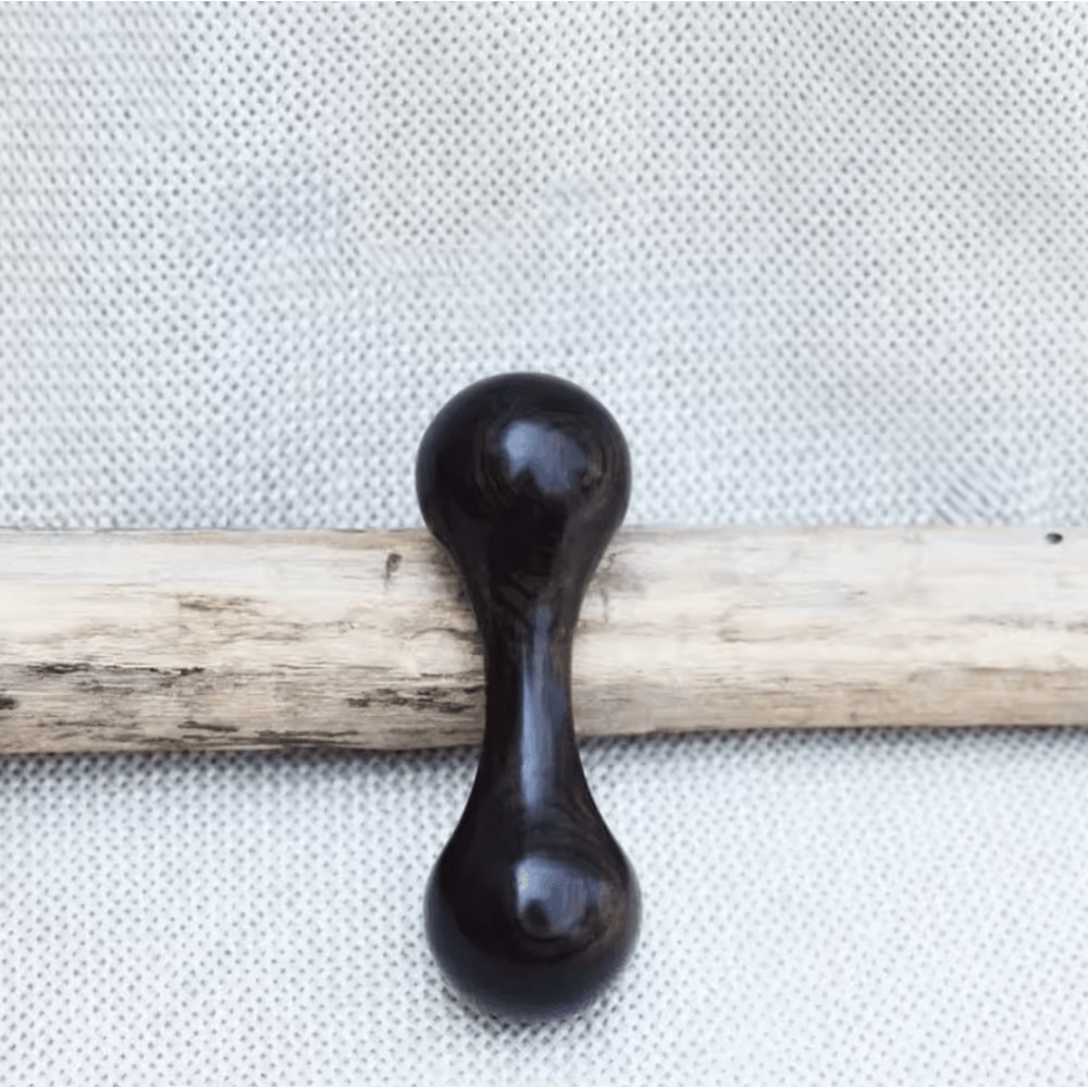 ZenSpin Wooden Finger Gyro Toy Rosewood Ebony Stress Relief Knuckle Spinner 2