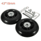 RollEase Silent Luggage Wheel Repair Kit Universal Suitcase Replacement Wheels With Axles 4070mm 2