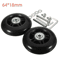 RollEase Silent Luggage Wheel Repair Kit Universal Suitcase Replacement Wheels With Axles 4070mm 6