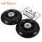RollEase Silent Luggage Wheel Repair Kit Universal Suitcase Replacement Wheels With Axles 4070mm 6