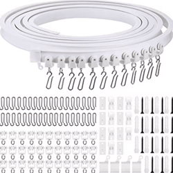 flexiglide bendable curtain track rail – silent nano curtain rail system