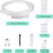 FlexiGlide Bendable Curtain Track Rail Silent Nano Curtain Rail System 1