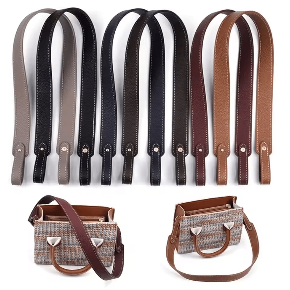 StrapEase Adjustable Leather Bag Strap Replacement Crossbody Shoulder Handle For Handbags 0