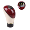 LuxShift Wooden Leather Gear Knob Universal 5Speed Manual Car Shift Lever 1